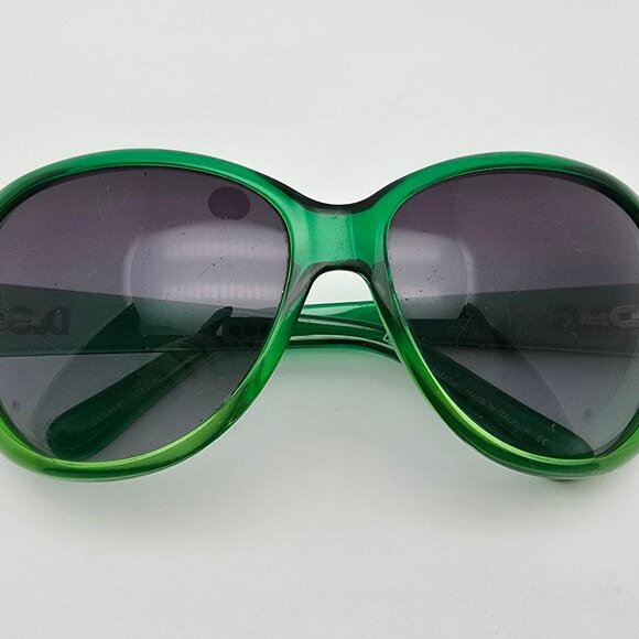*SOLD* Dolce & Gabbana D&G8081 1782/8G Crystal Green Frame Blue Lens Sunglasses - Picture 10 of 12
